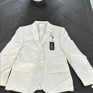 Lauren Ralph Lauren  Boys Linen Blazer  Sz 14R